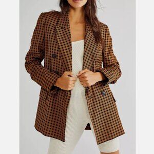Free People | Ashby Plaid Blazer -Medium